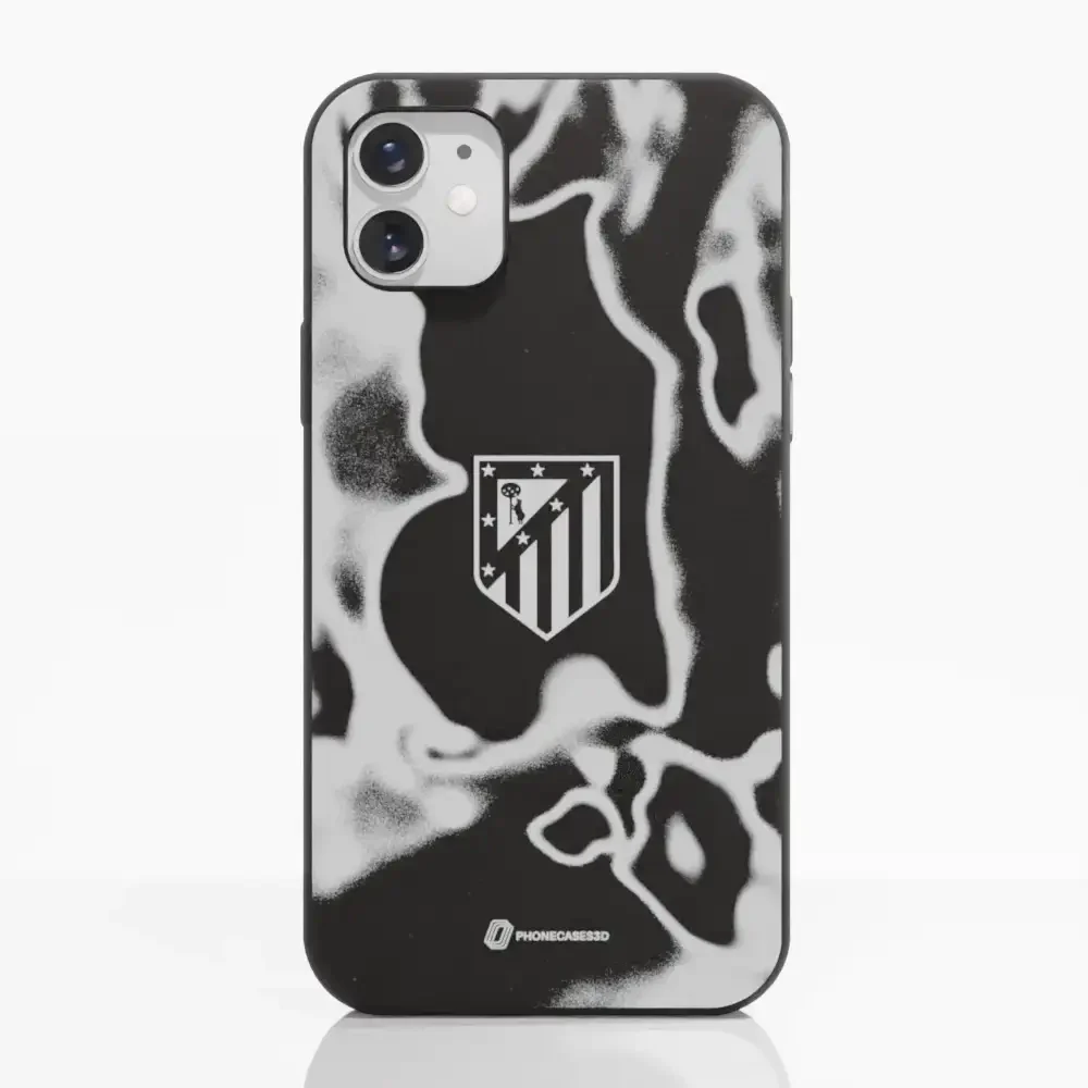 Atletico Madrid Official Compostable Phone Case Tie Dye Grey