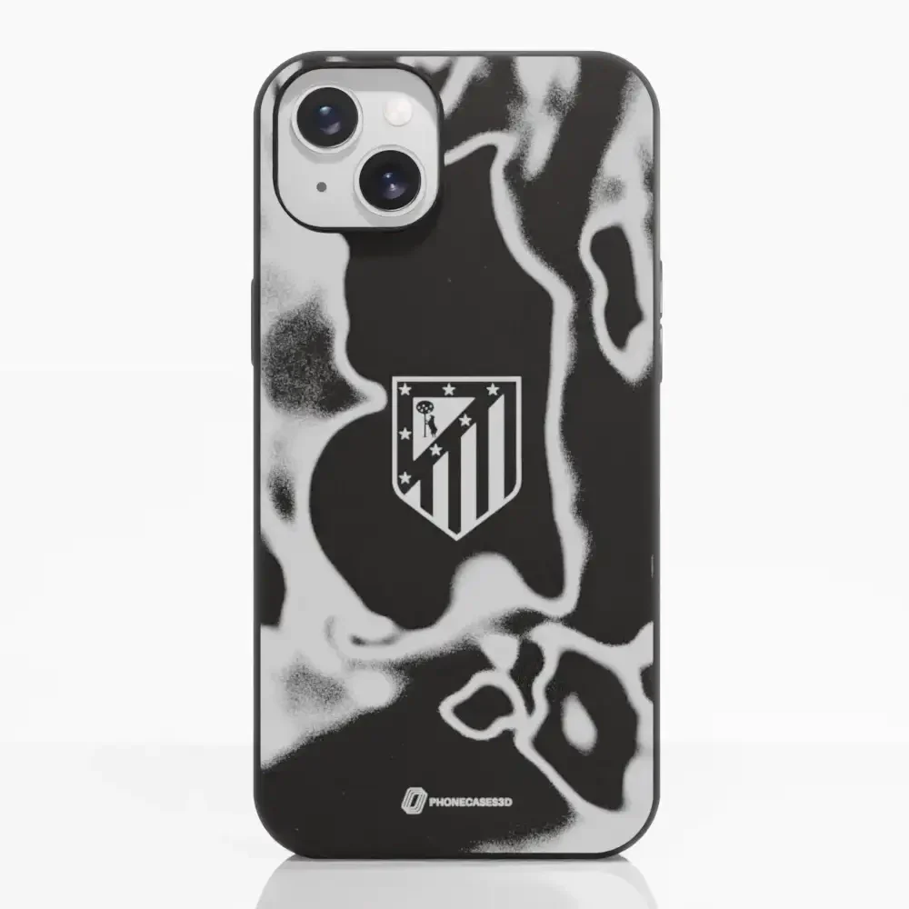 Atletico Madrid Official Compostable Phone Case Tie Dye Grey - Image 11
