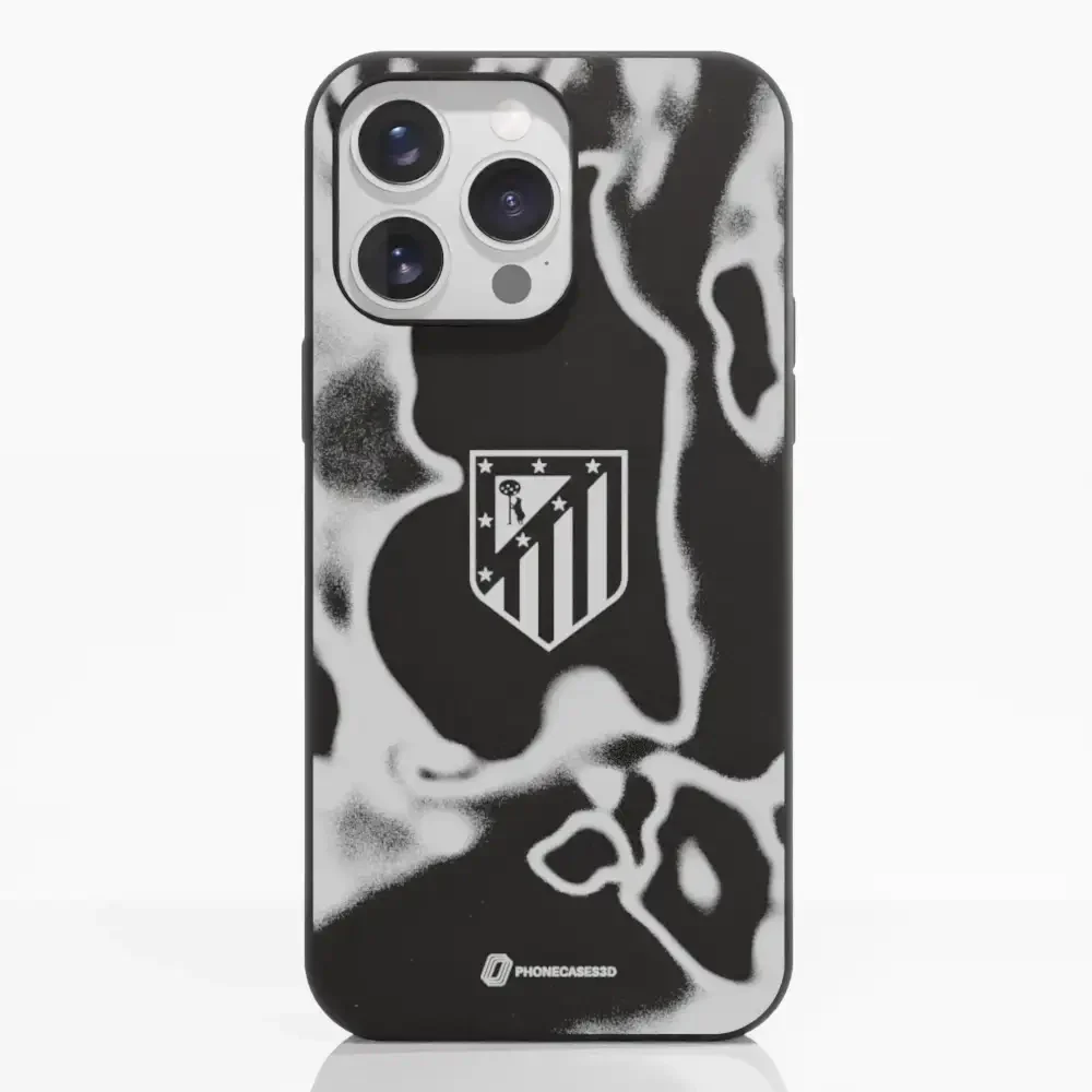 Atletico Madrid Official Compostable Phone Case Tie Dye Grey - Image 22