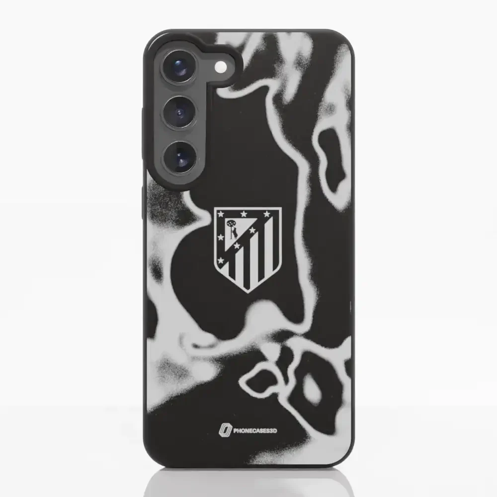 Atletico Madrid Official Compostable Phone Case Tie Dye Grey - Image 36