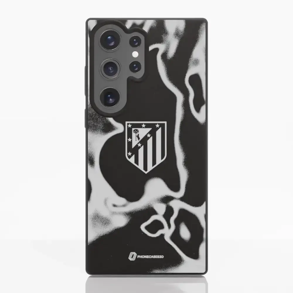 Atletico Madrid Official Compostable Phone Case Tie Dye Grey - Image 38