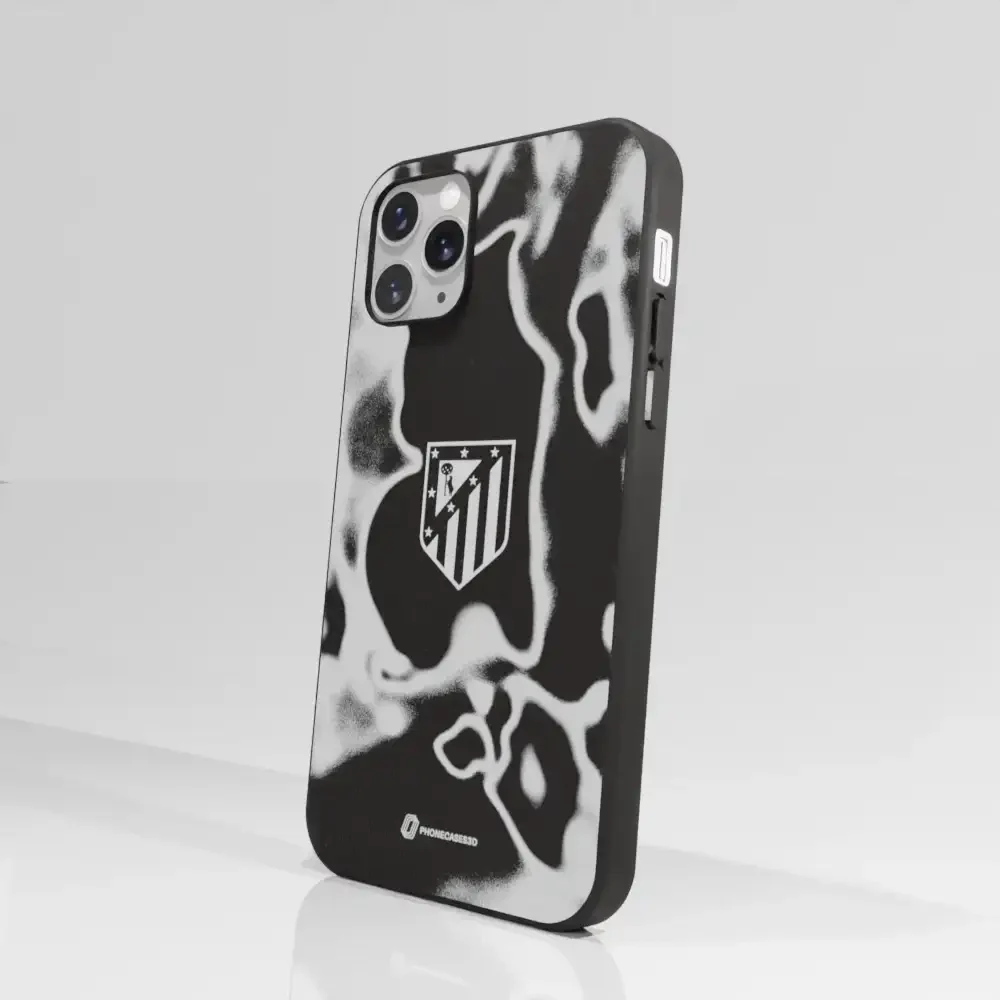 Atletico Madrid Official Compostable Phone Case Tie Dye Grey - Image 46