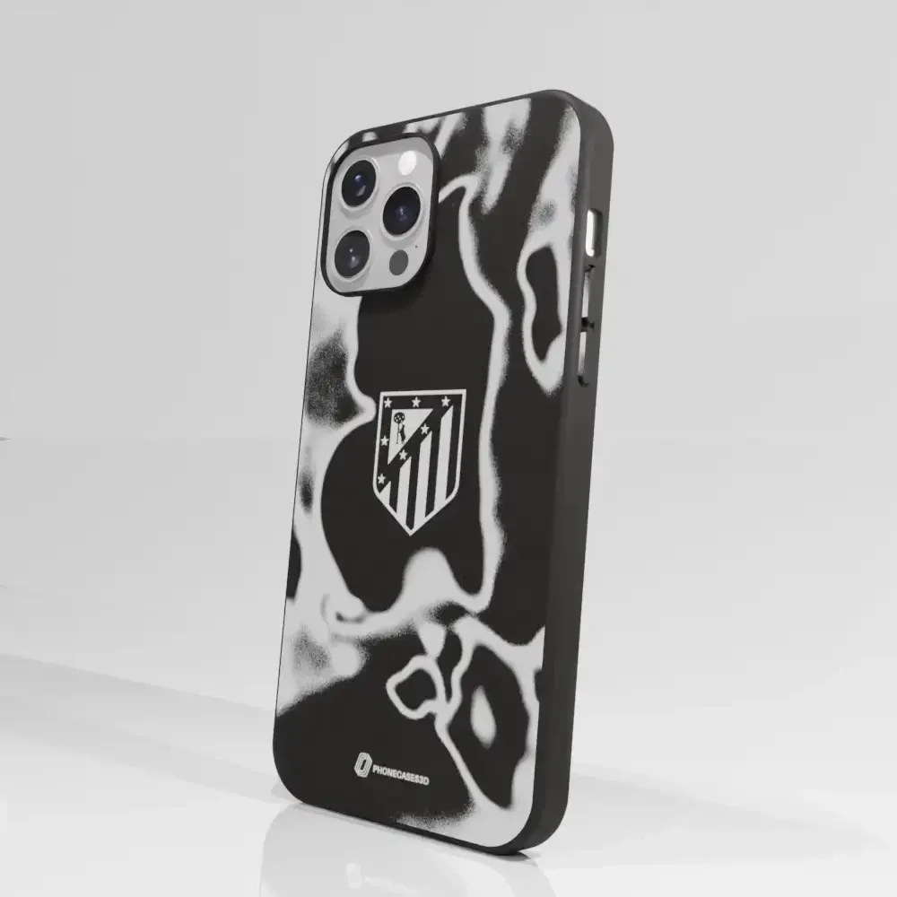 Atletico Madrid Official Compostable Phone Case Tie Dye Grey - Image 50