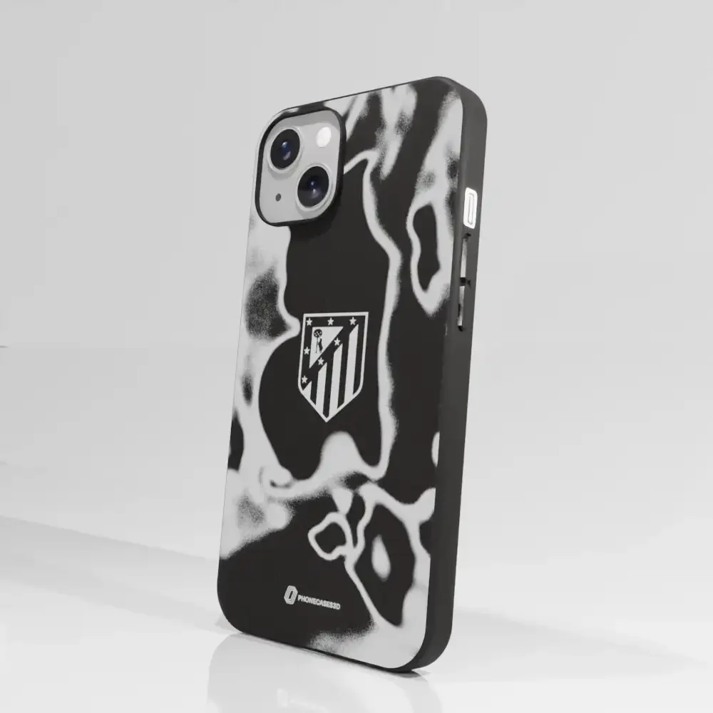 Atletico Madrid Official Compostable Phone Case Tie Dye Grey - Image 51