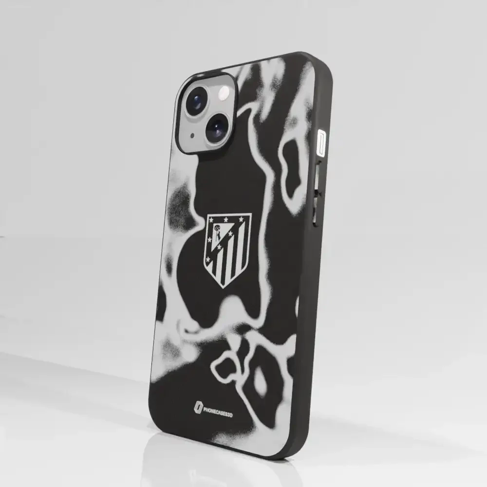 Atletico Madrid Official Compostable Phone Case Tie Dye Grey - Image 58