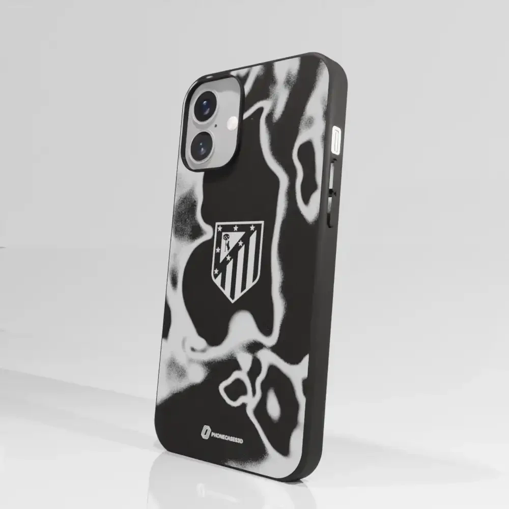 Atletico Madrid Official Compostable Phone Case Tie Dye Grey - Image 64
