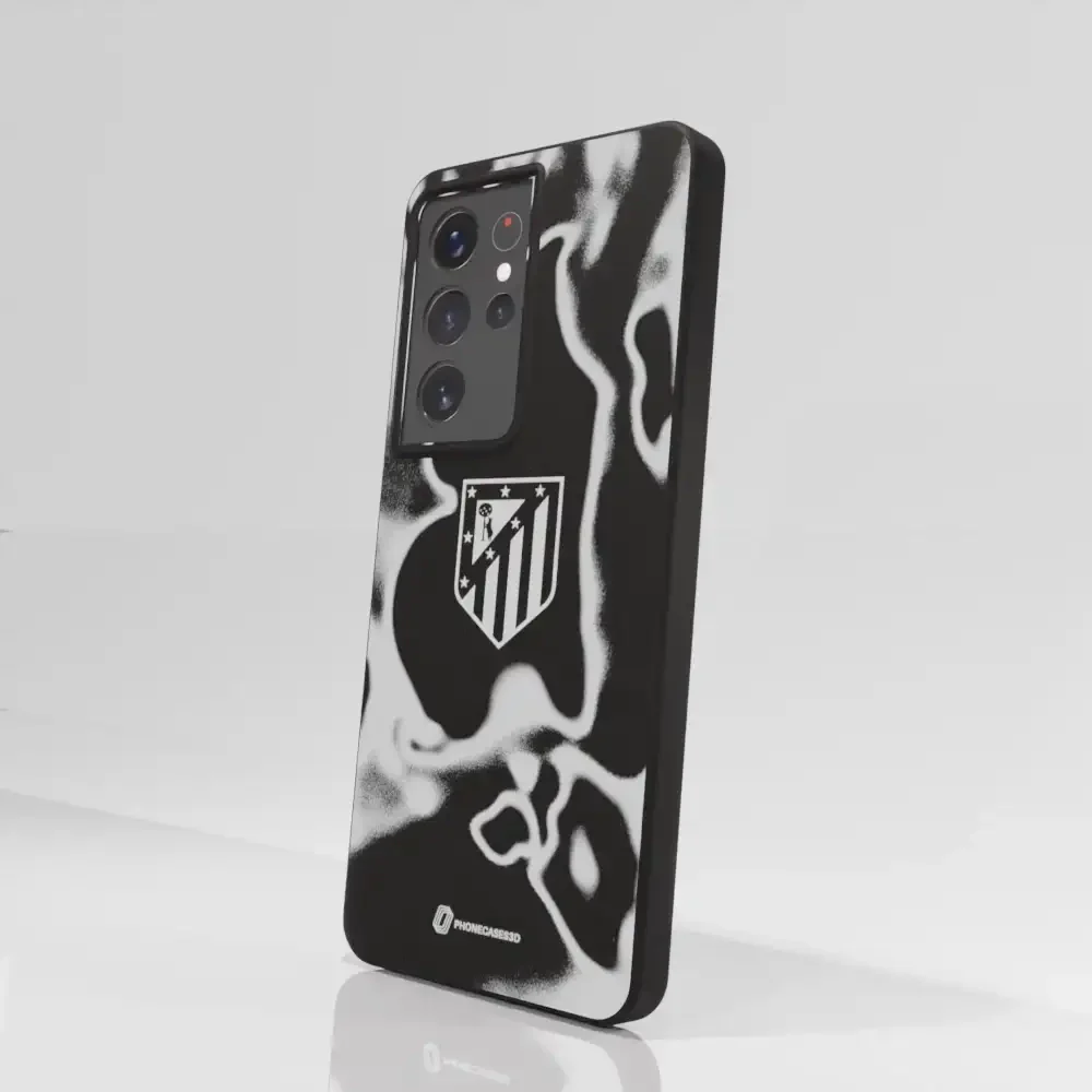 Atletico Madrid Official Compostable Phone Case Tie Dye Grey - Image 69