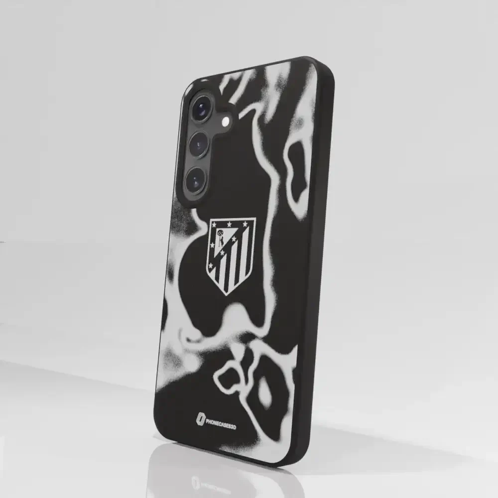 Atletico Madrid Official Compostable Phone Case Tie Dye Grey - Image 77