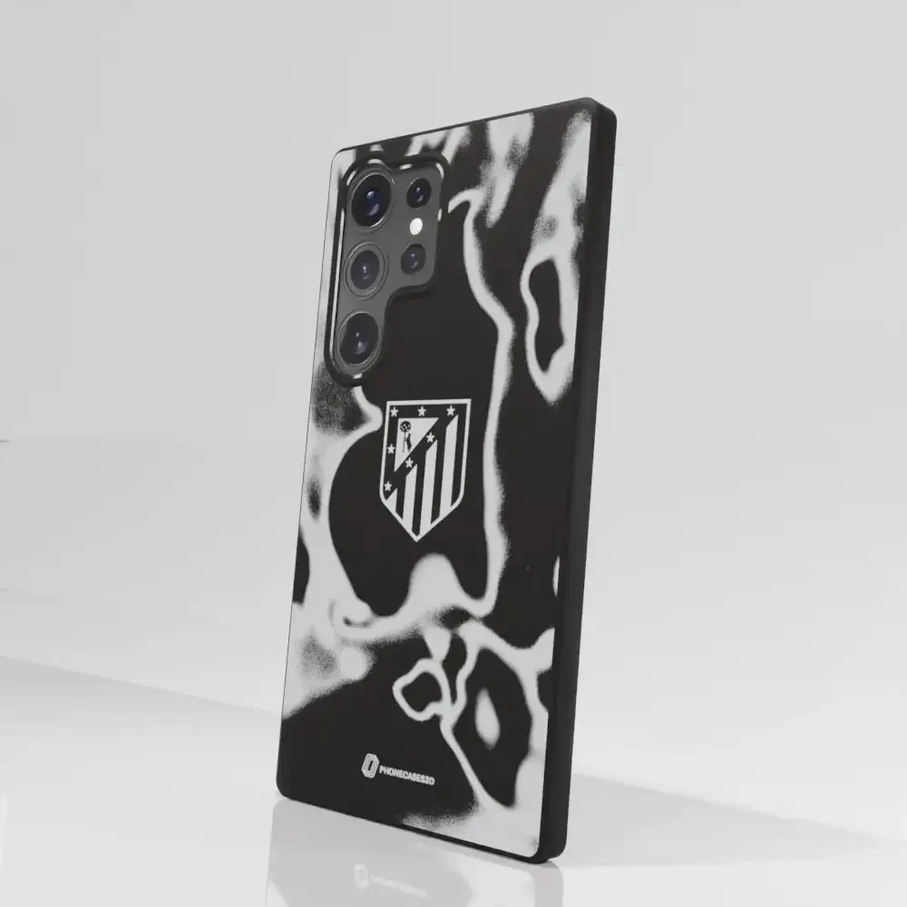 Atletico Madrid Official Compostable Phone Case Tie Dye Grey - Image 80