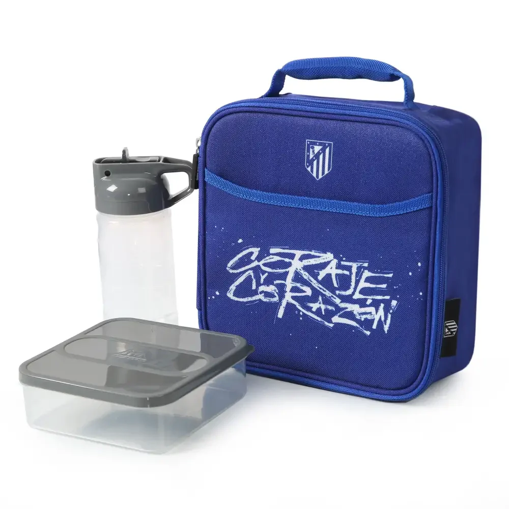 Atlético Madrid Thermal Lunch Set with Bottle & Box - Blue