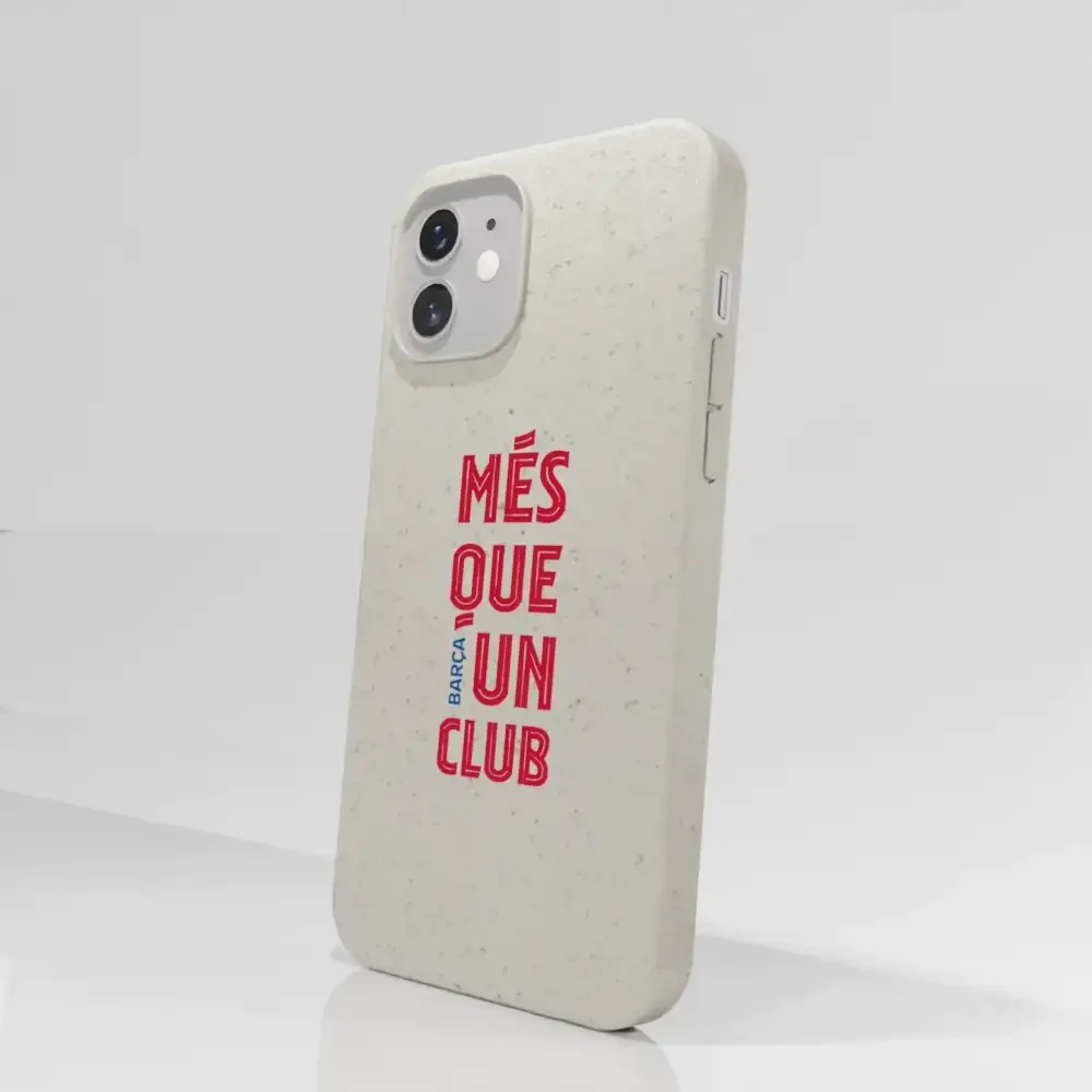 FC Barcelona Official White Compostable Phone Case Design Slogan - Image 48