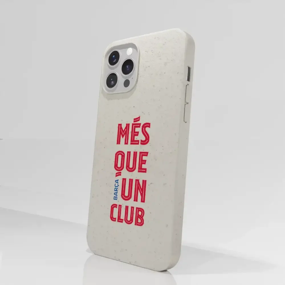 FC Barcelona Official White Compostable Phone Case Design Slogan - Image 50