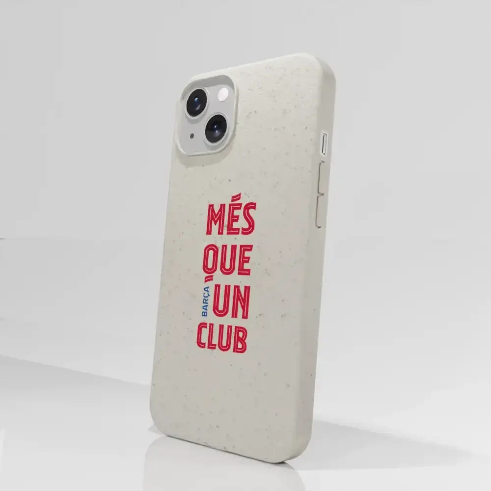 FC Barcelona Official White Compostable Phone Case Design Slogan - Image 51