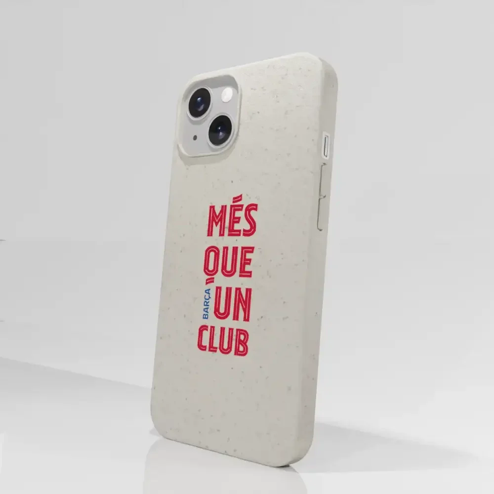 FC Barcelona Official White Compostable Phone Case Design Slogan - Image 58