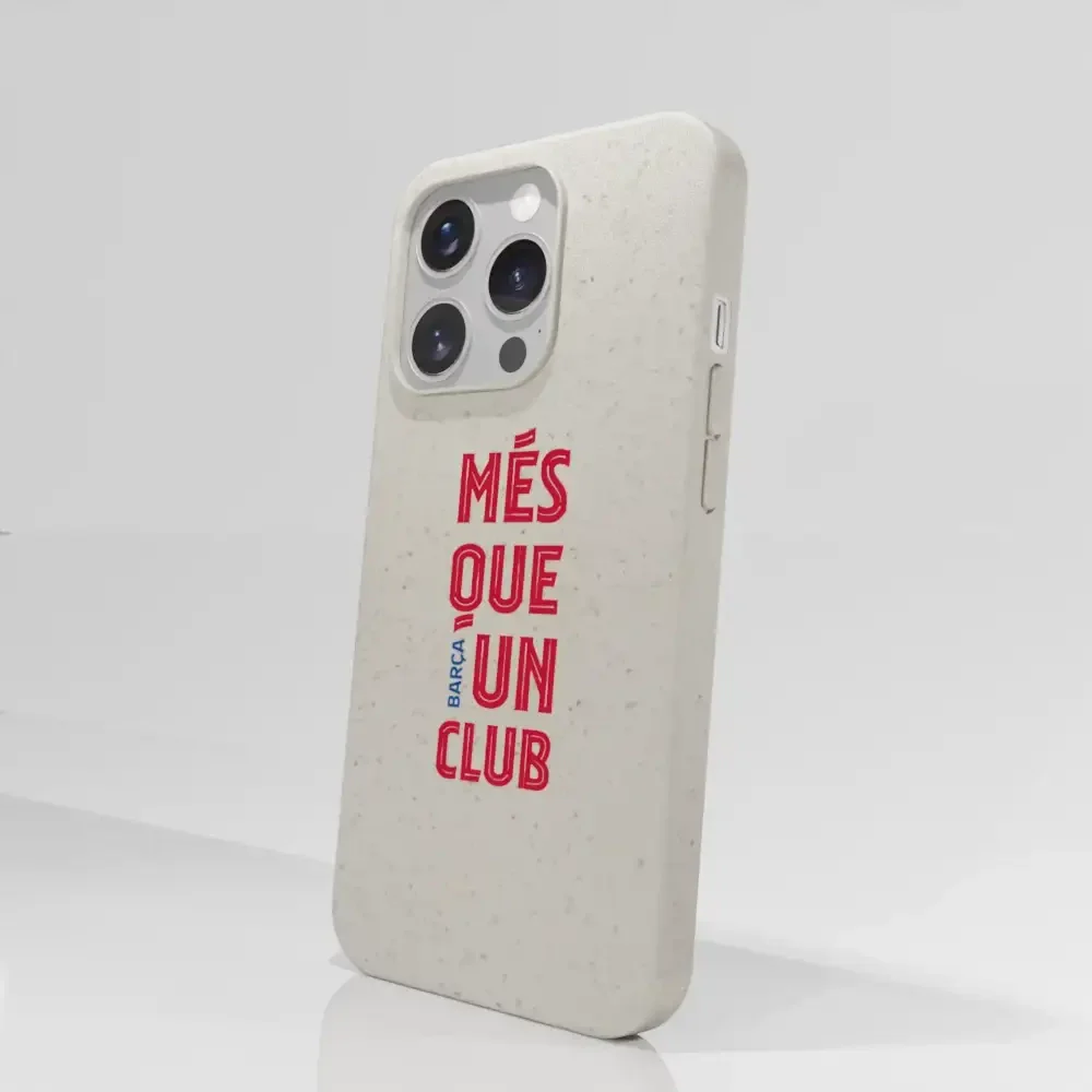 FC Barcelona Official White Compostable Phone Case Design Slogan - Image 65