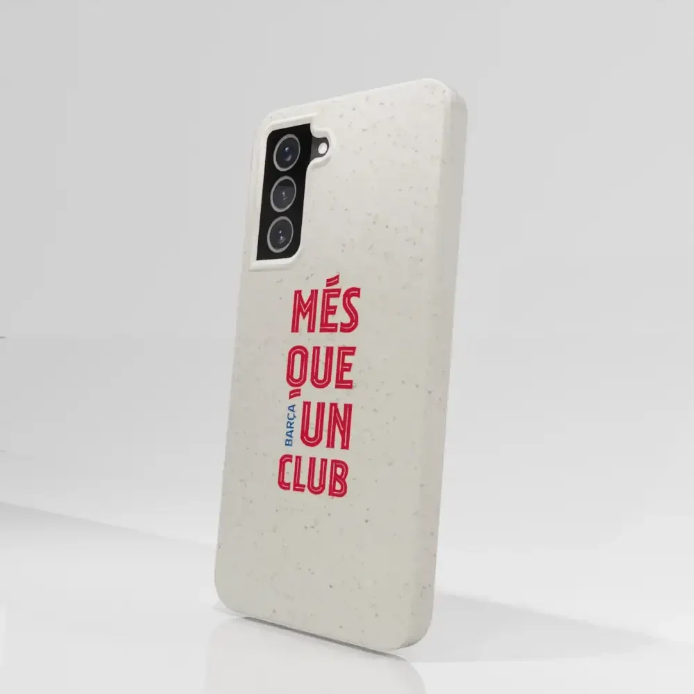 FC Barcelona Official White Compostable Phone Case Design Slogan - Image 67