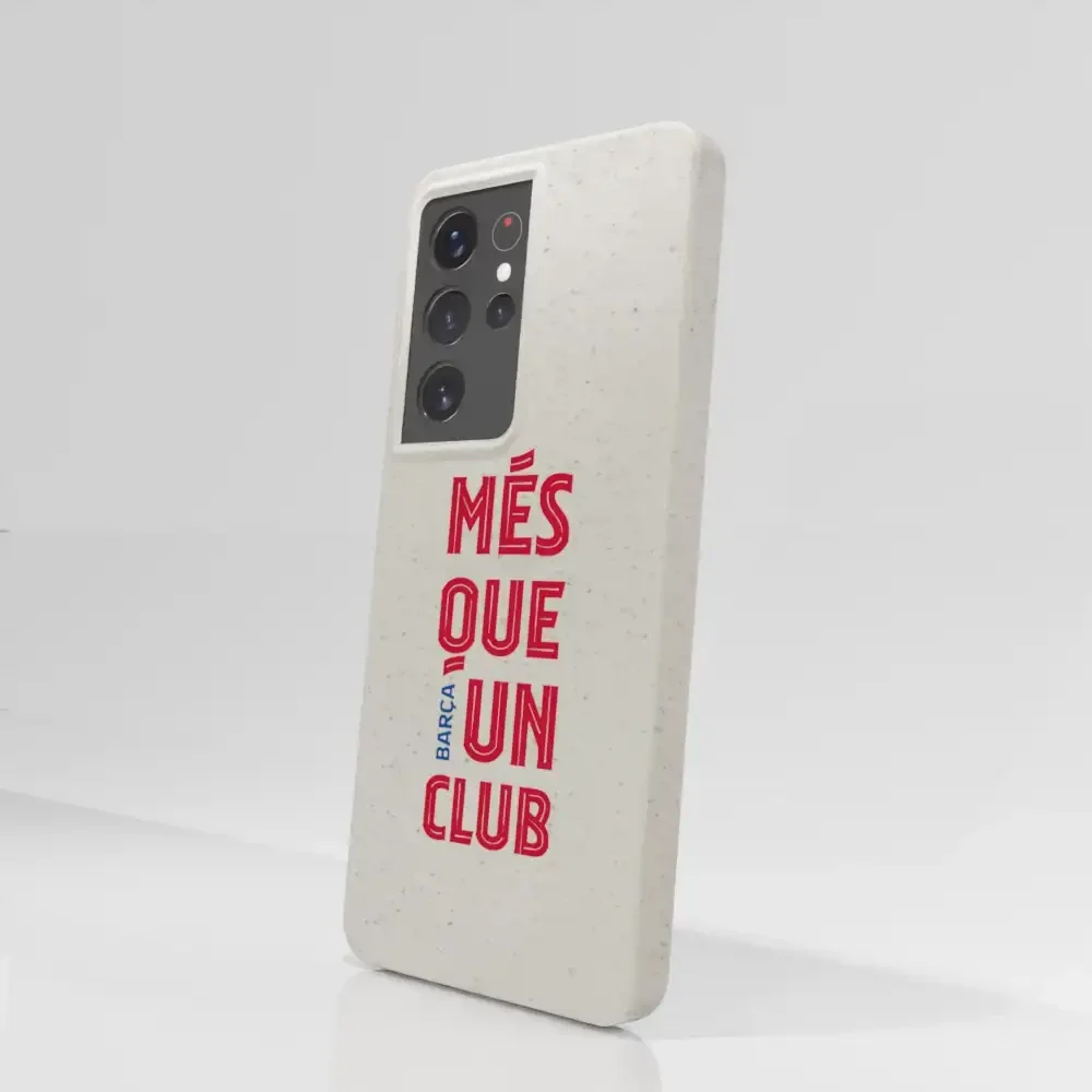 FC Barcelona Official White Compostable Phone Case Design Slogan - Image 69