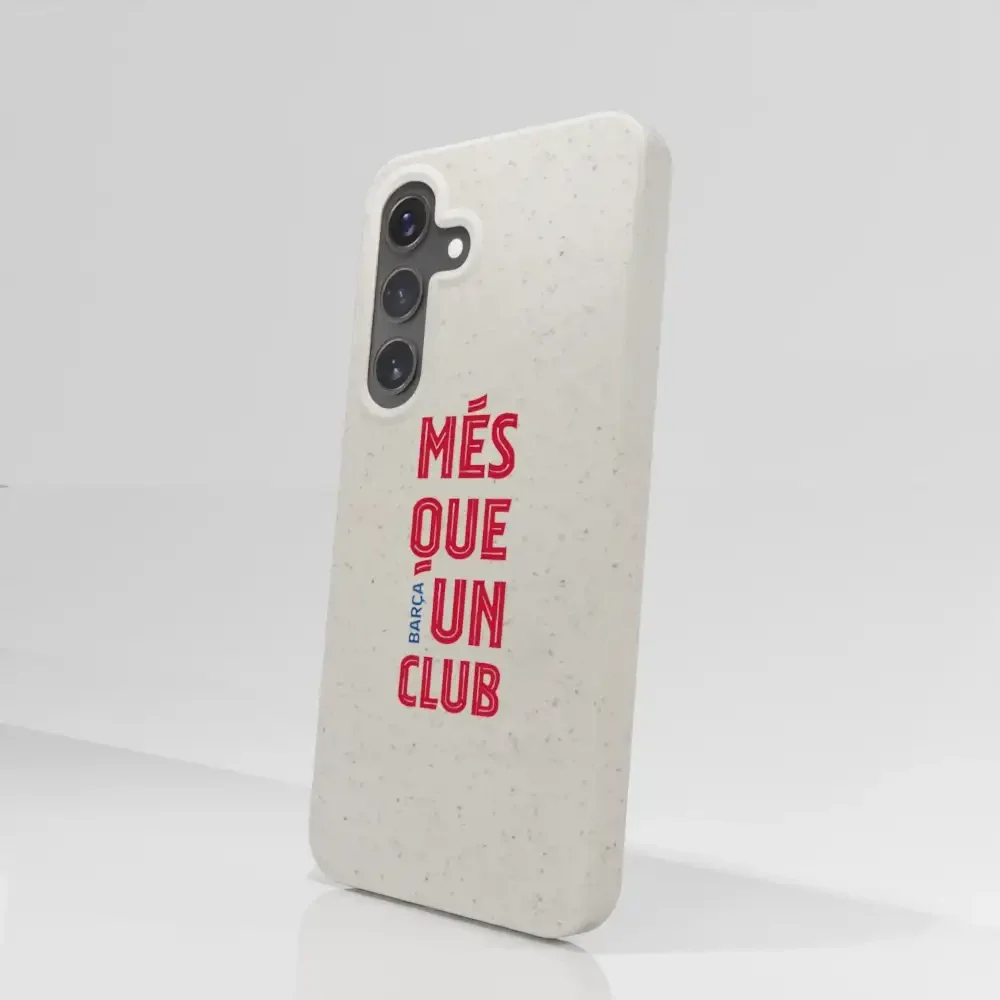 FC Barcelona Official White Compostable Phone Case Design Slogan - Image 76