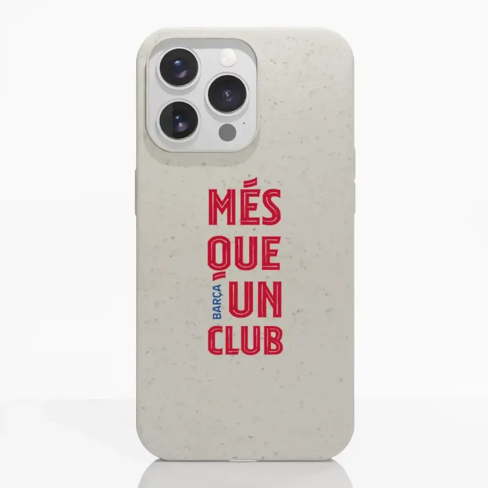 FC Barcelona Official White Compostable Phone Case Design Slogan - Image 8