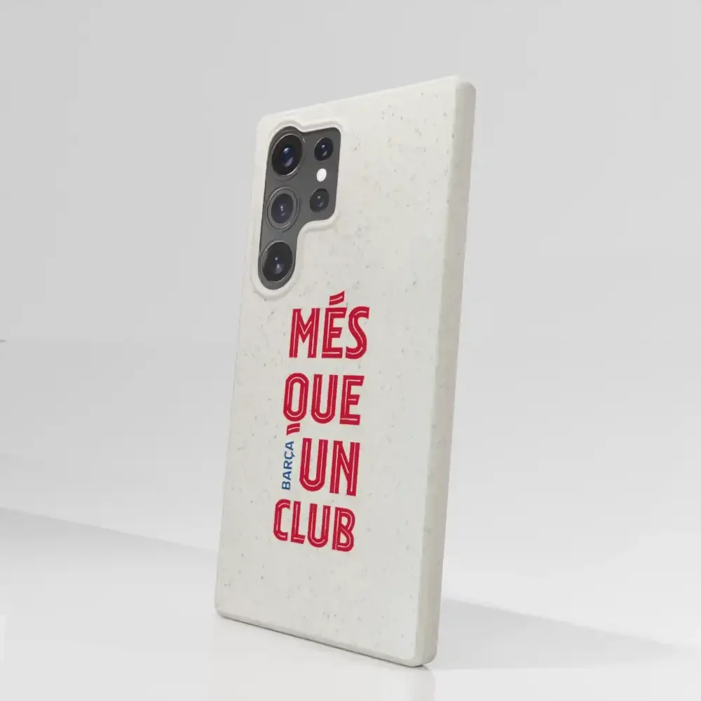 FC Barcelona Official White Compostable Phone Case Design Slogan - Image 81