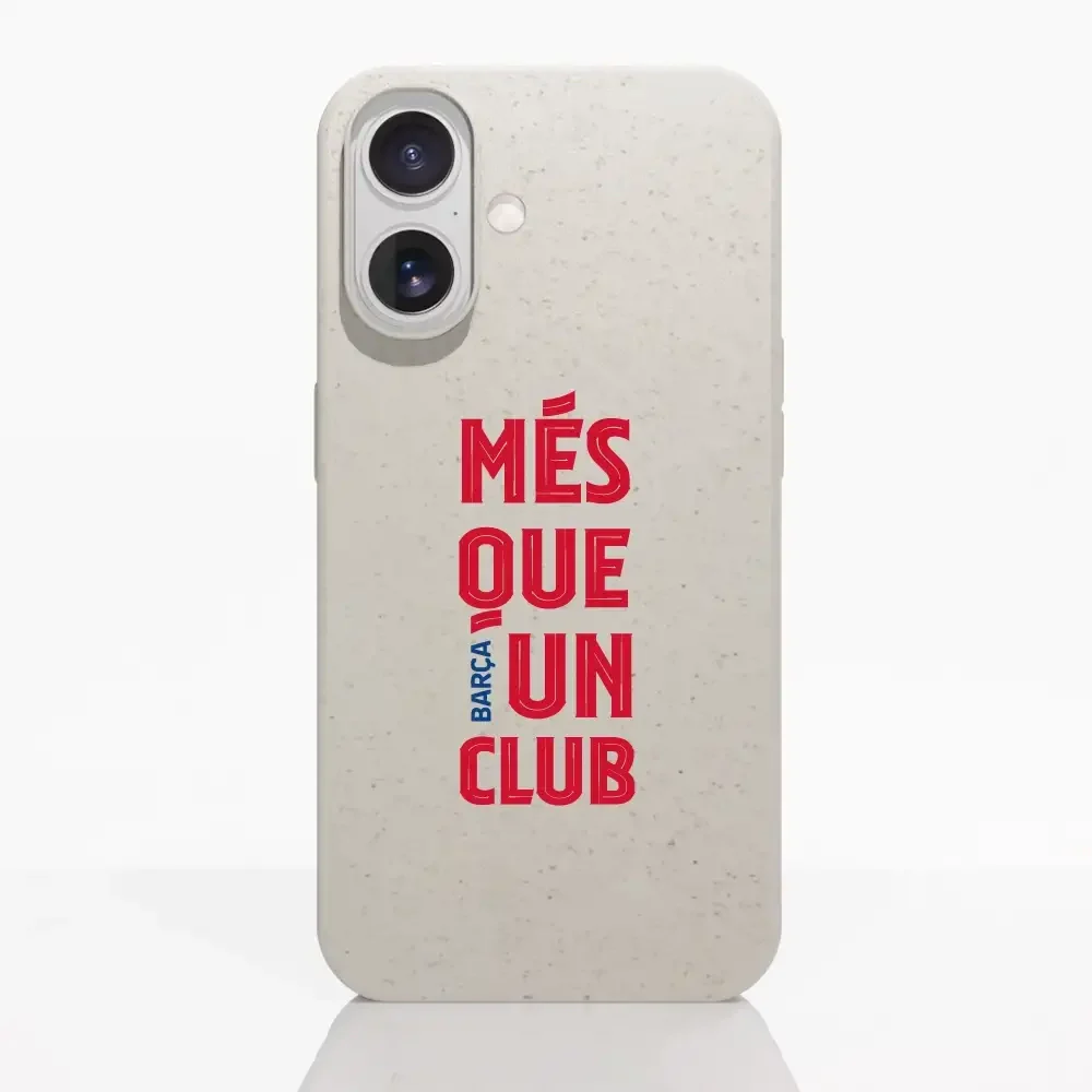 FC Barcelona Official White Compostable Phone Case Design Slogan - Image 83