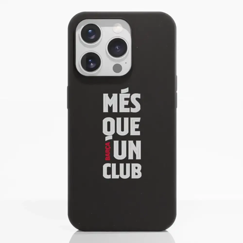 FC Barcelona Official Black Compostable Phone Case Design Slogan - Image 16