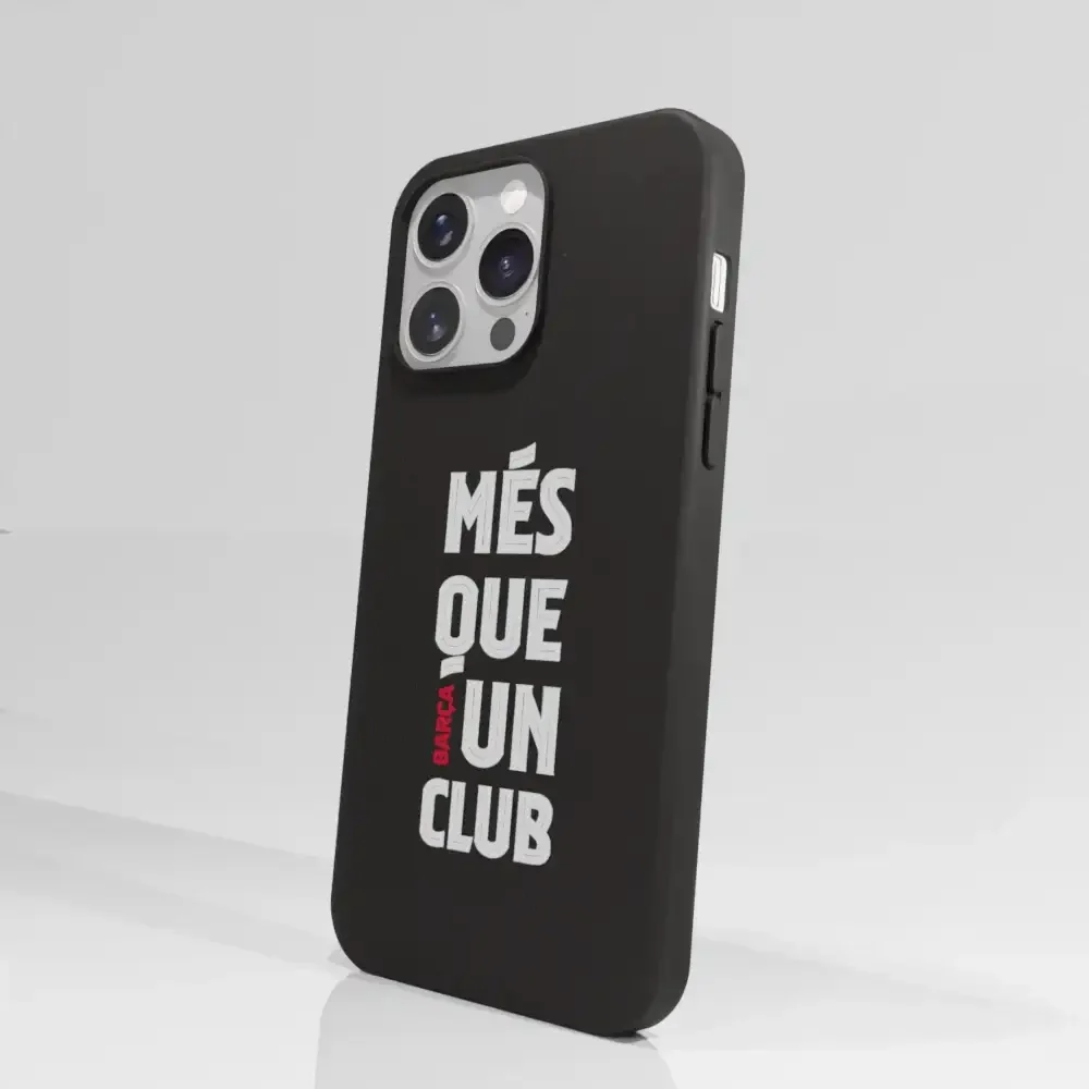FC Barcelona Official Black Compostable Phone Case Design Slogan - Image 61