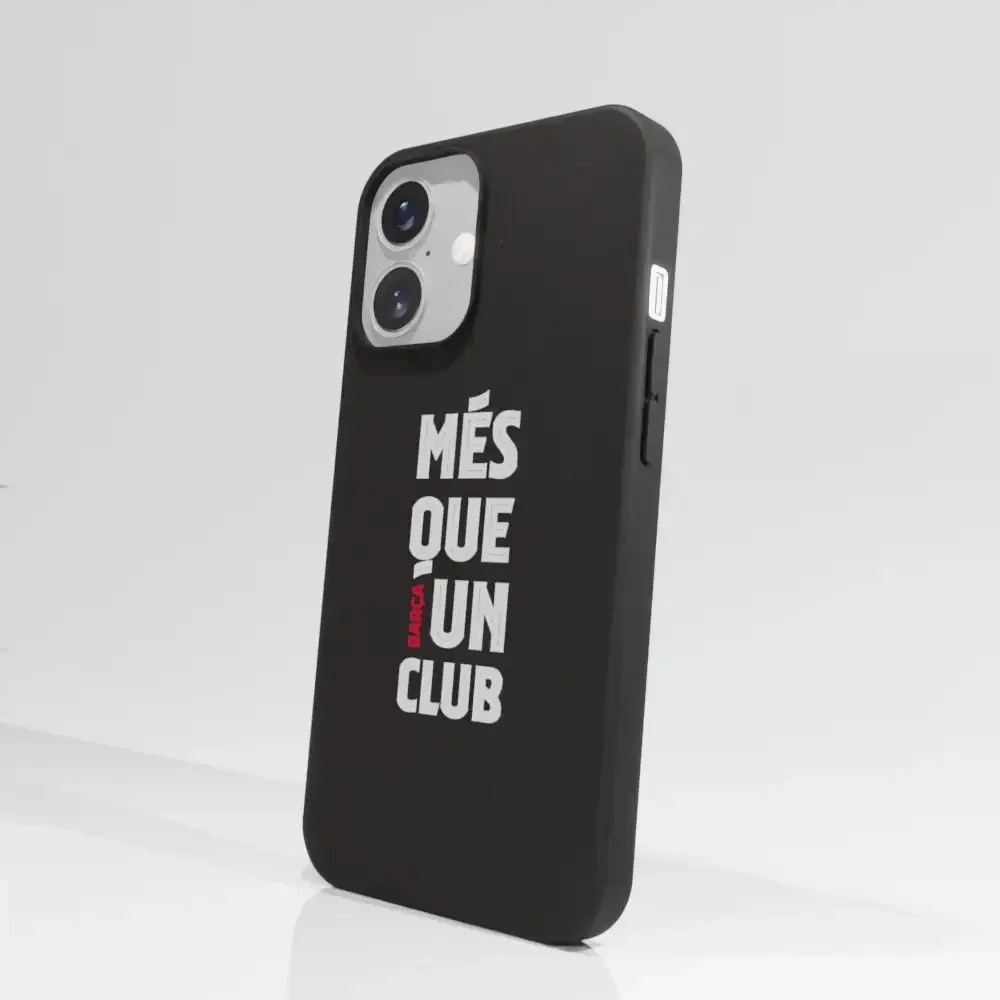 FC Barcelona Official Black Compostable Phone Case Design Slogan - Image 62