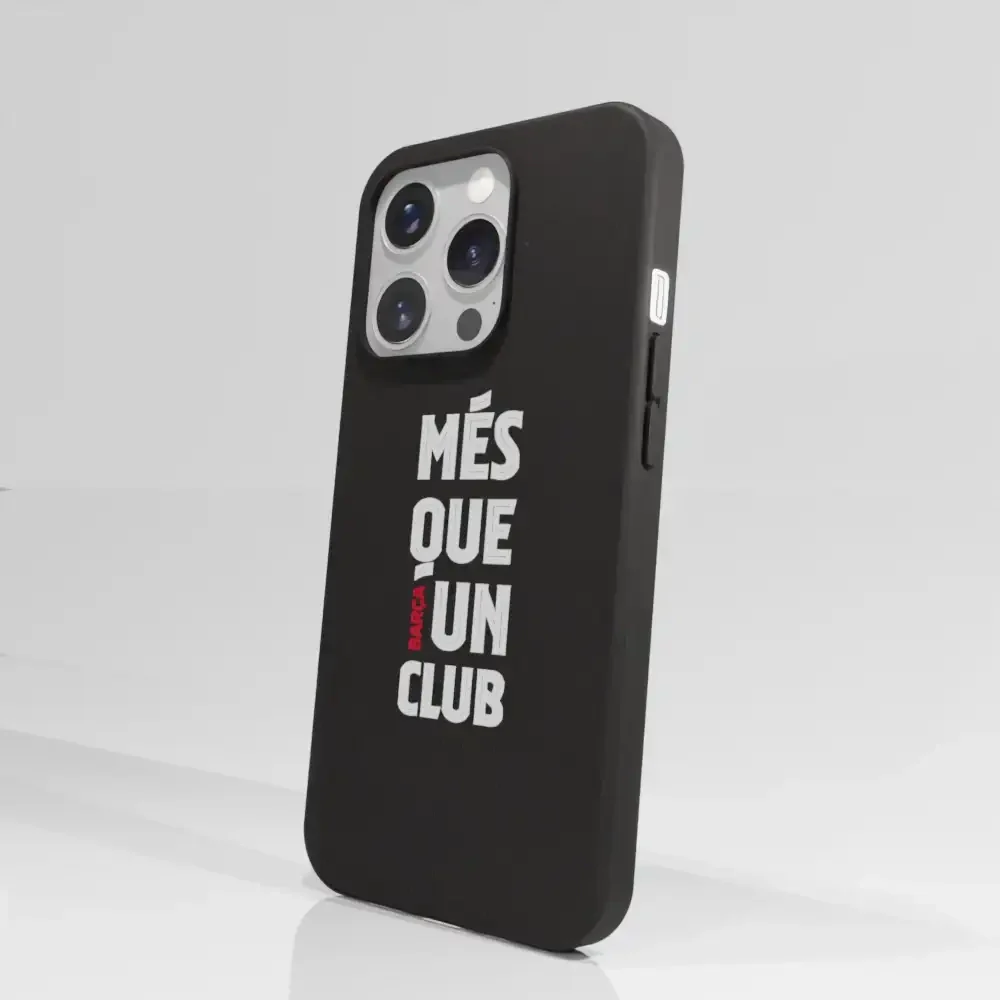 FC Barcelona Official Black Compostable Phone Case Design Slogan - Image 65