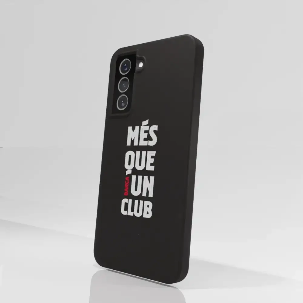 FC Barcelona Official Black Compostable Phone Case Design Slogan - Image 67