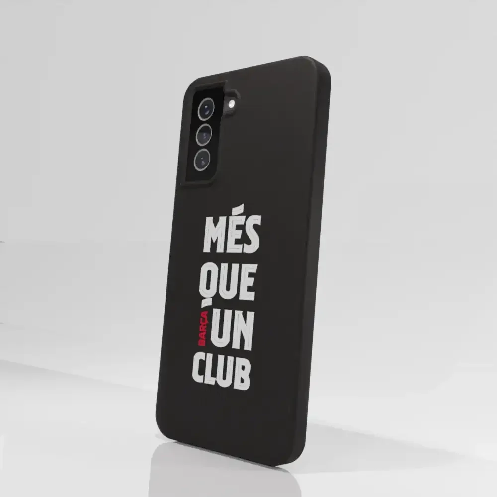 FC Barcelona Official Black Compostable Phone Case Design Slogan - Image 68