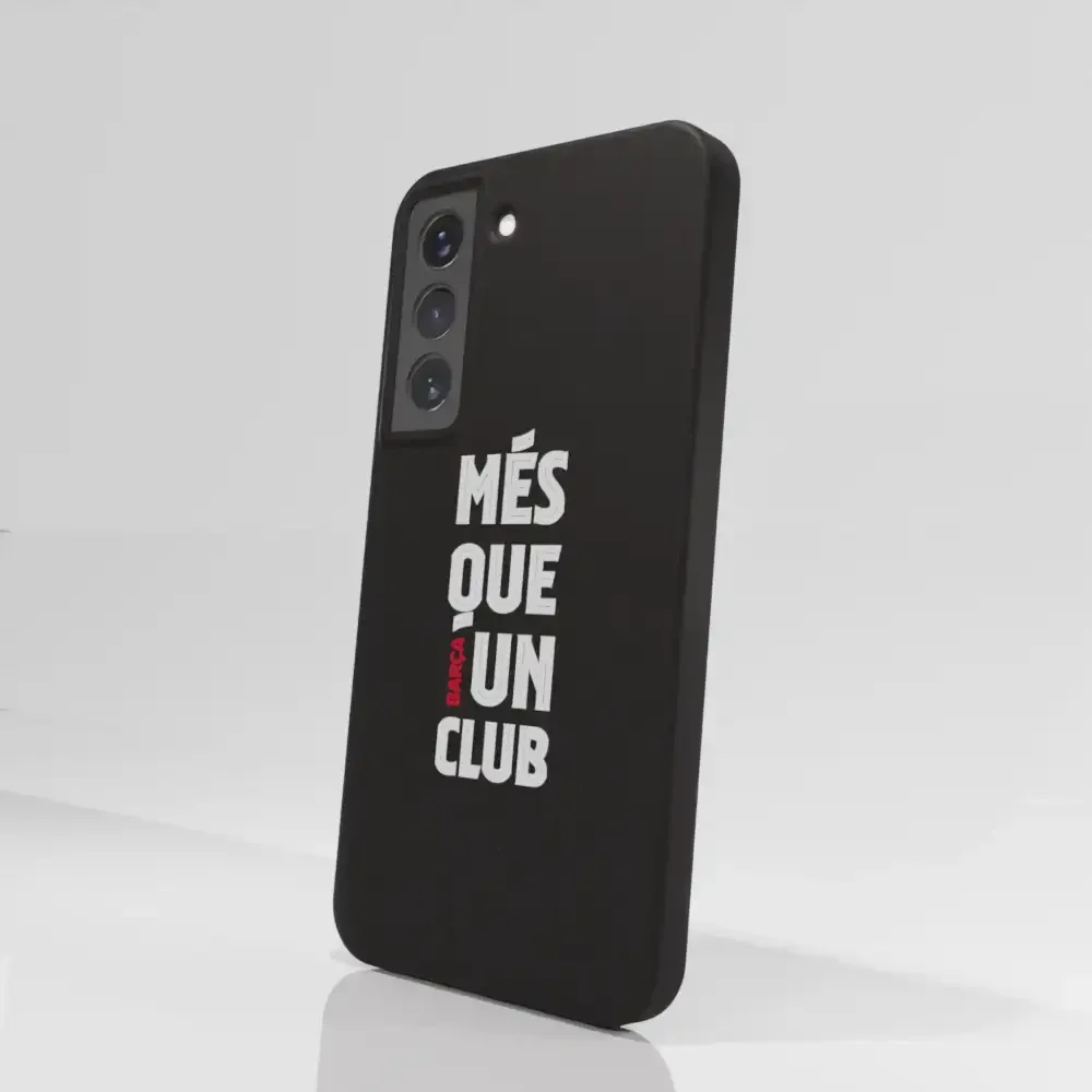FC Barcelona Official Black Compostable Phone Case Design Slogan - Image 70