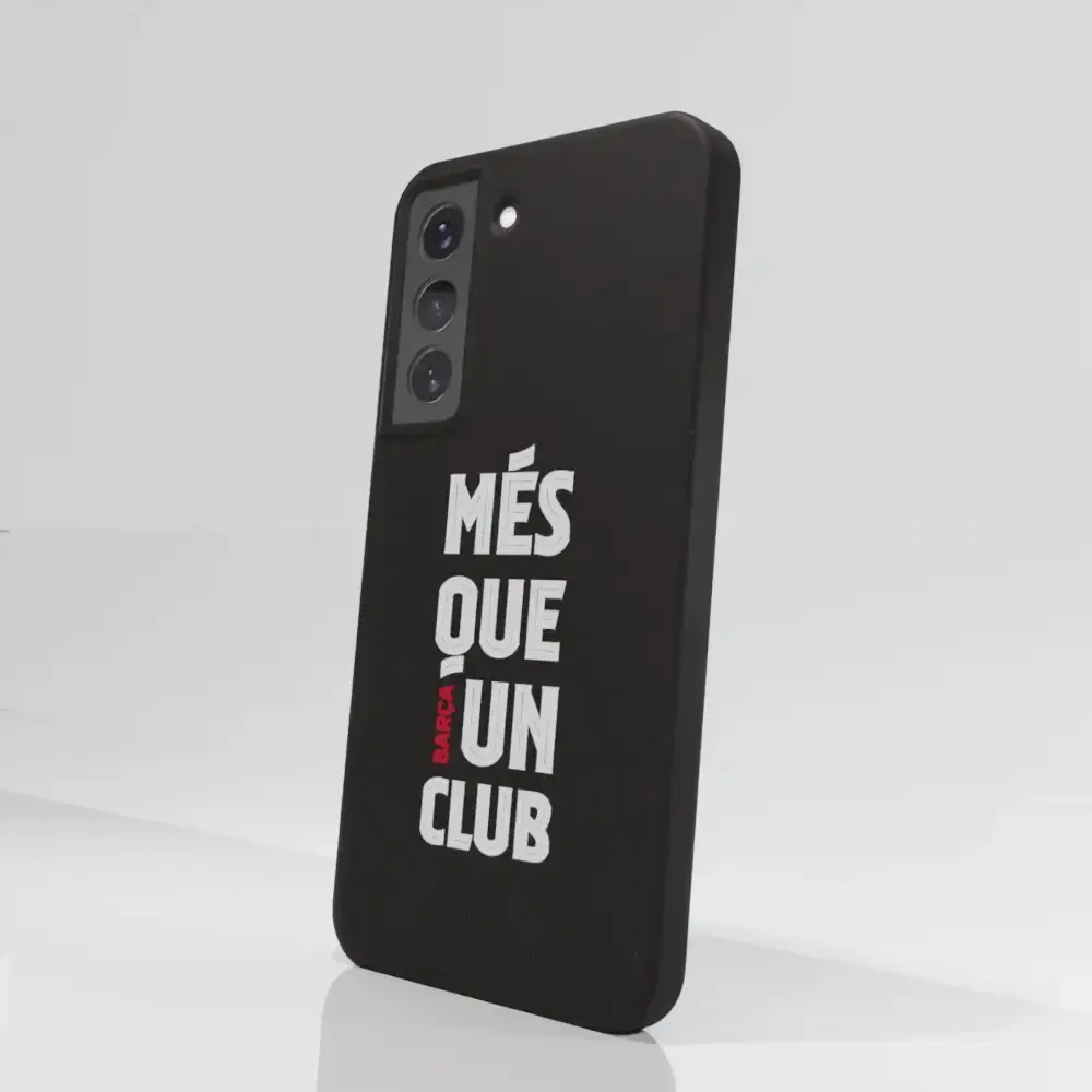 FC Barcelona Official Black Compostable Phone Case Design Slogan - Image 71
