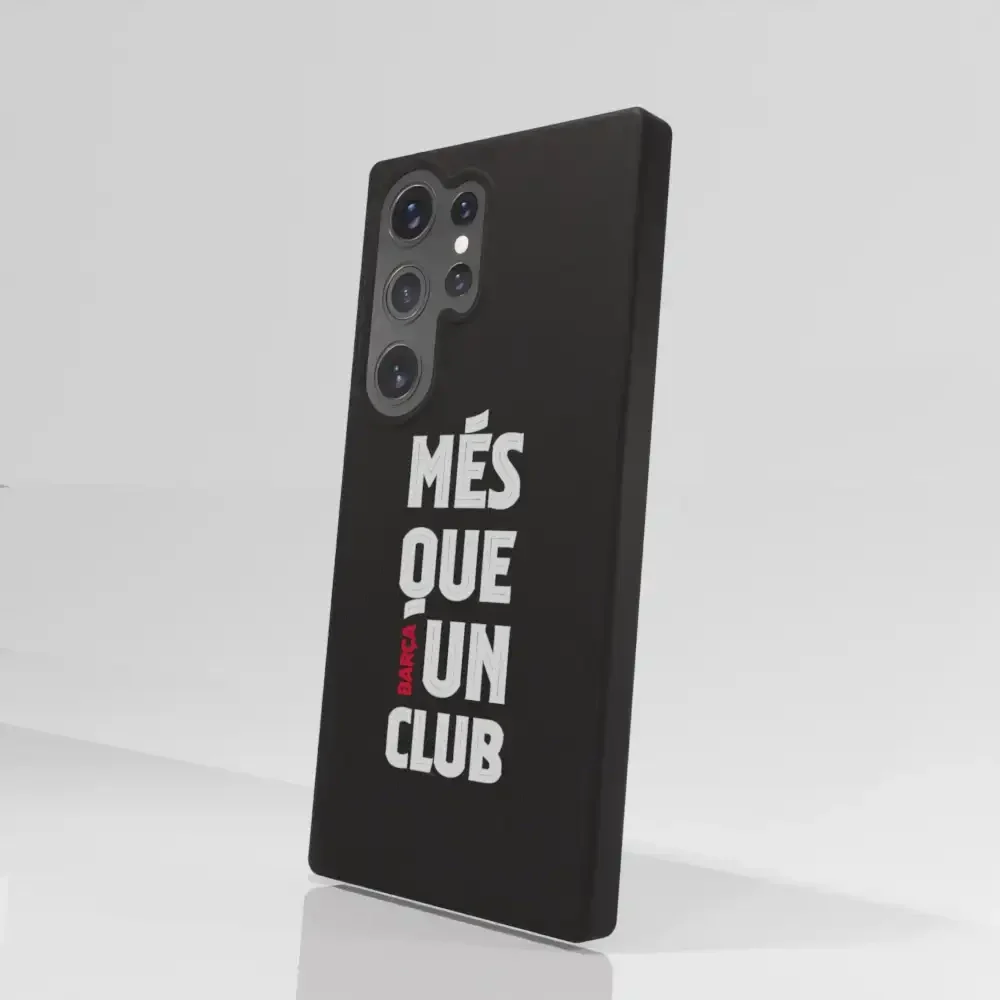 FC Barcelona Official Black Compostable Phone Case Design Slogan - Image 75