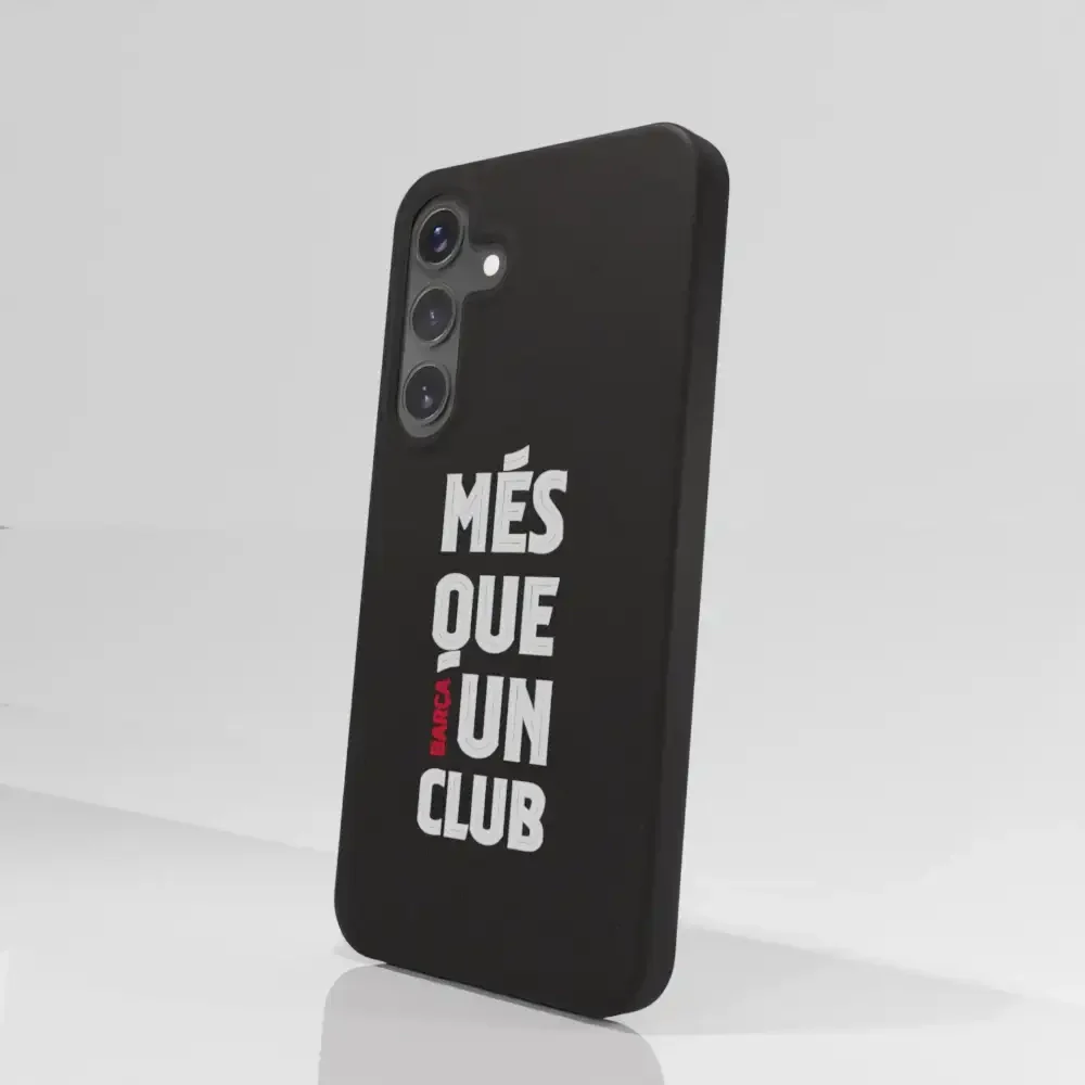 FC Barcelona Official Black Compostable Phone Case Design Slogan - Image 77