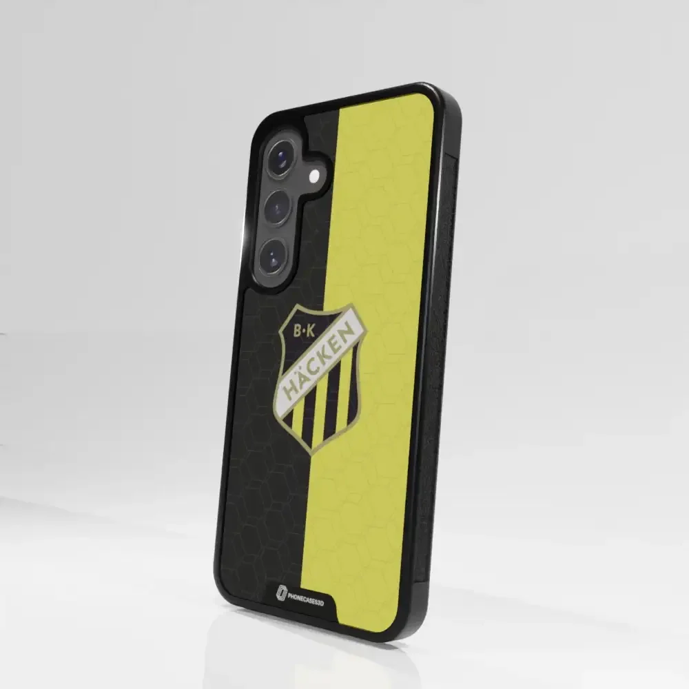 BK Häcken Official 3D Phone Case Design Black & Yellow - Image 106