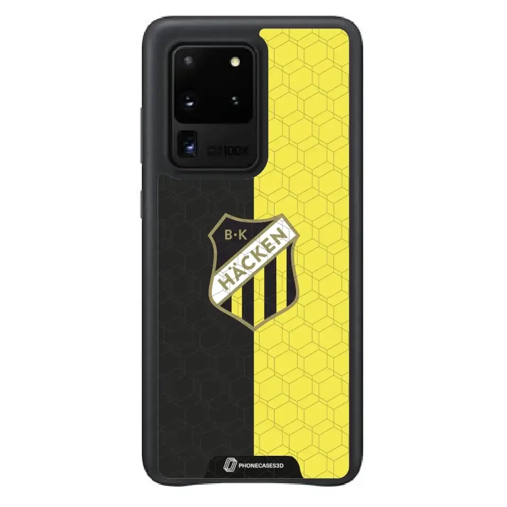BK Häcken Official 3D Phone Case Design Black & Yellow - Image 46