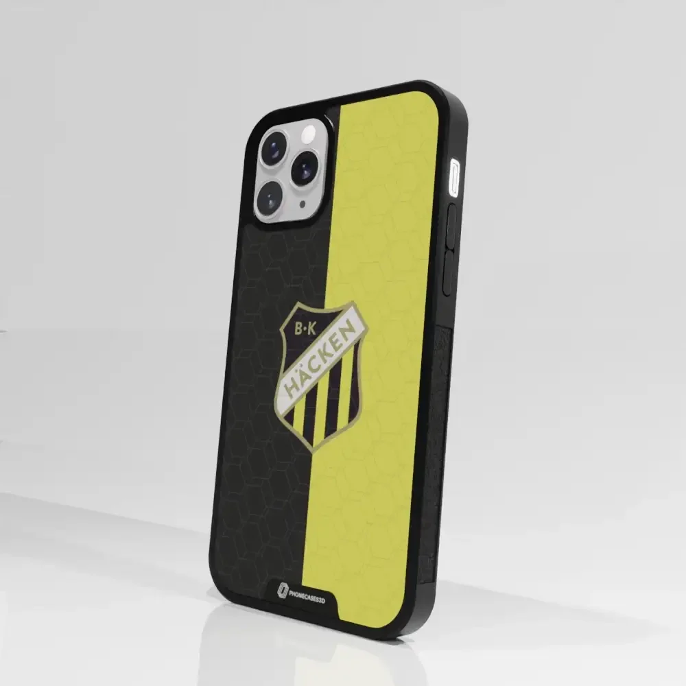 BK Häcken Official 3D Phone Case Design Black & Yellow - Image 71