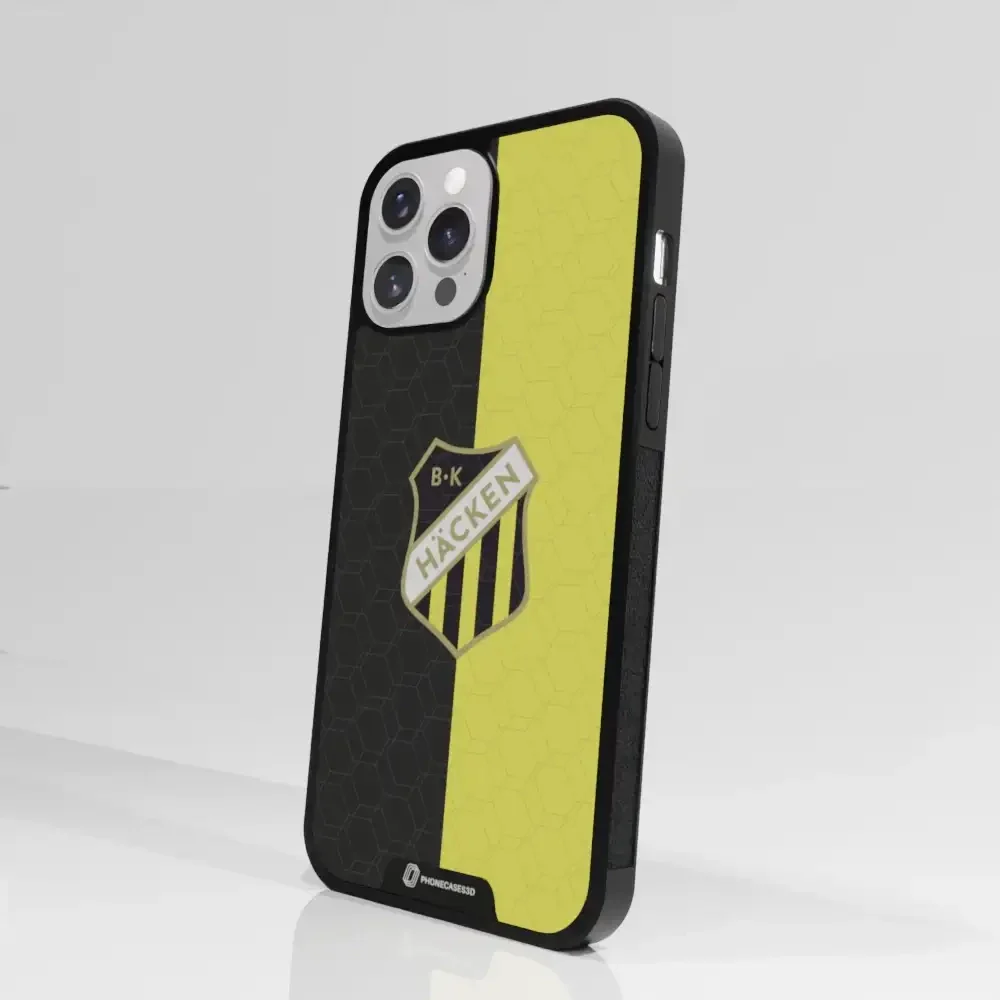 BK Häcken Official 3D Phone Case Design Black & Yellow - Image 76