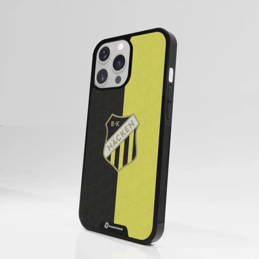 BK Häcken Official 3D Phone Case Design Black & Yellow - Image 83
