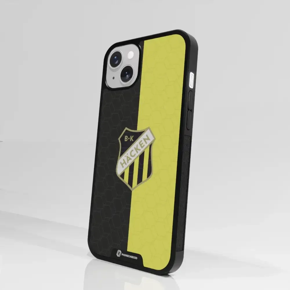 BK Häcken Official 3D Phone Case Design Black & Yellow - Image 86