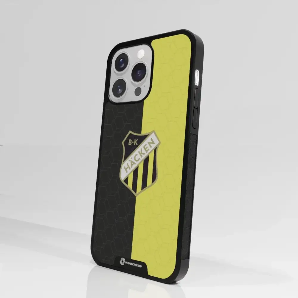 BK Häcken Official 3D Phone Case Design Black & Yellow - Image 88