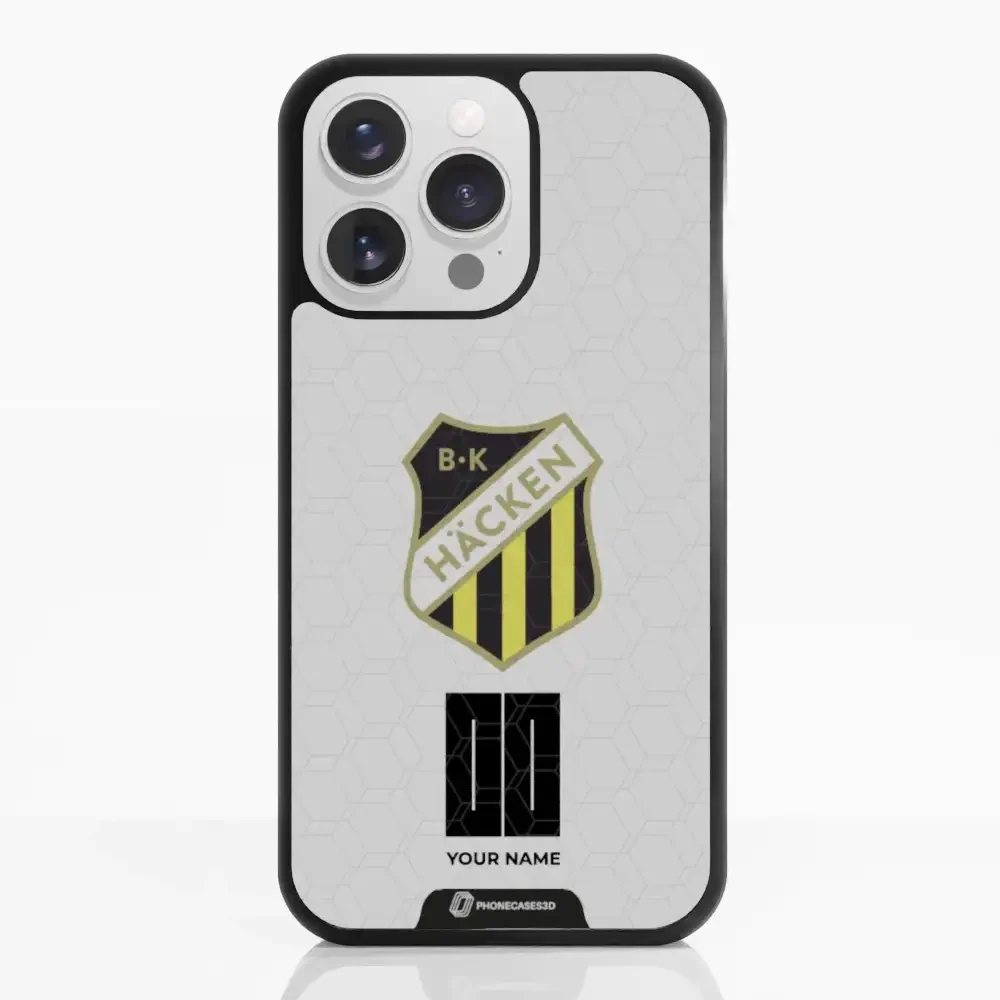 BK Häcken Official 3D Phone Case White + Name - Image 10