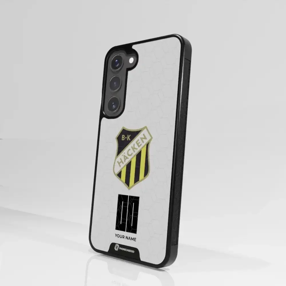BK Häcken Official 3D Phone Case White + Name - Image 100