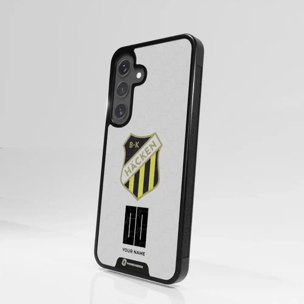 BK Häcken Official 3D Phone Case White + Name - Image 103