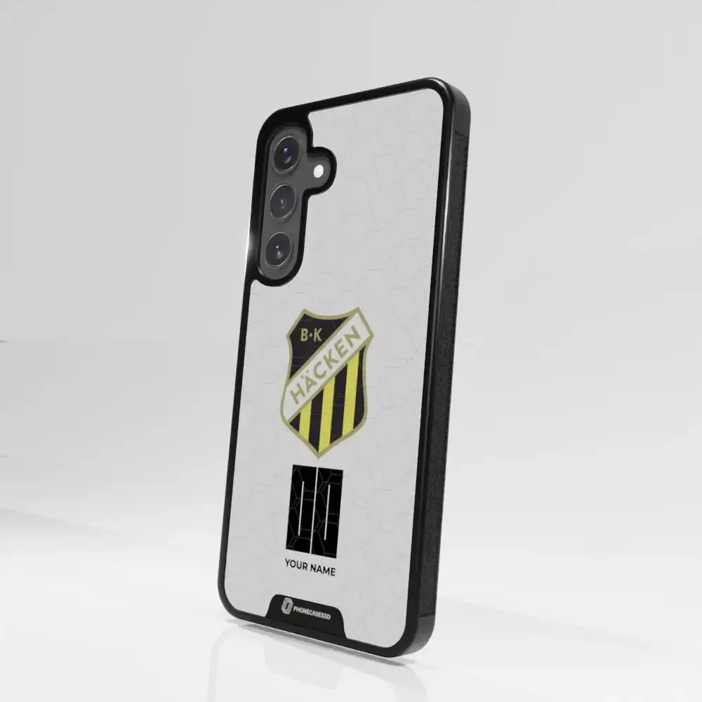 BK Häcken Official 3D Phone Case White + Name - Image 107