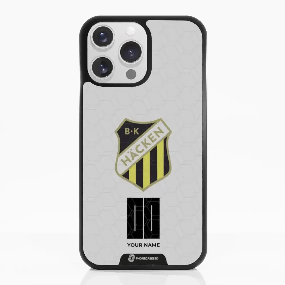 BK Häcken Official 3D Phone Case White + Name - Image 14