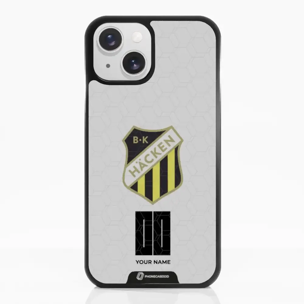 BK Häcken Official 3D Phone Case White + Name - Image 16