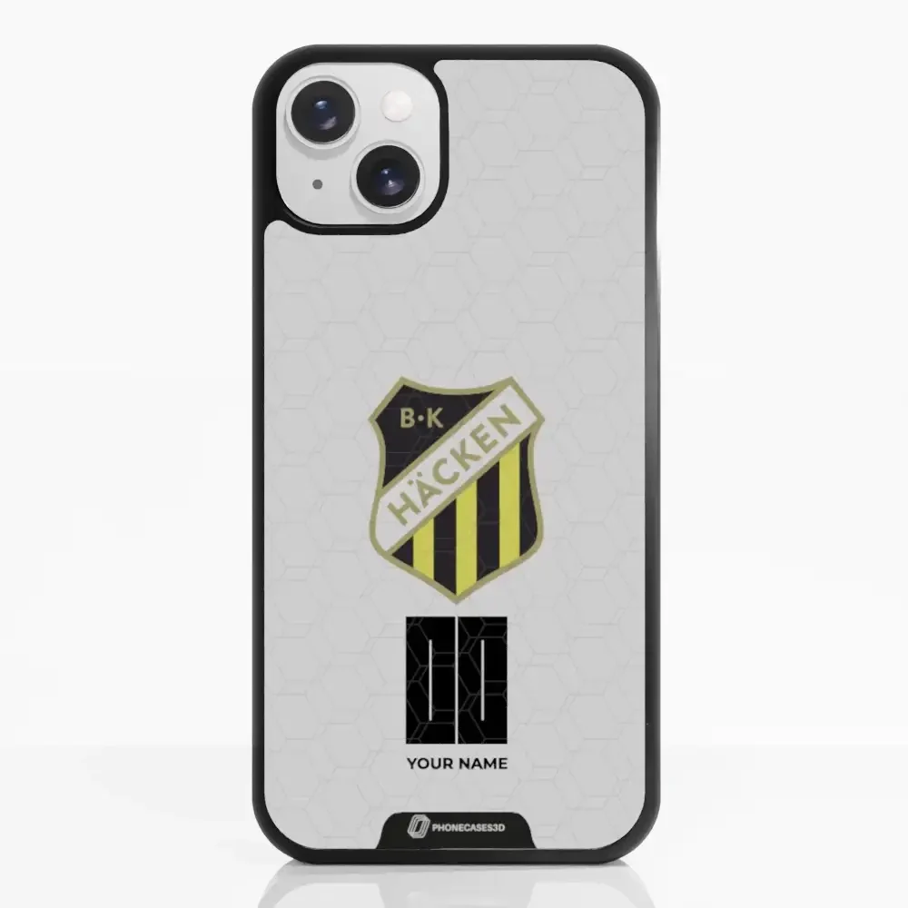 BK Häcken Official 3D Phone Case White + Name - Image 17