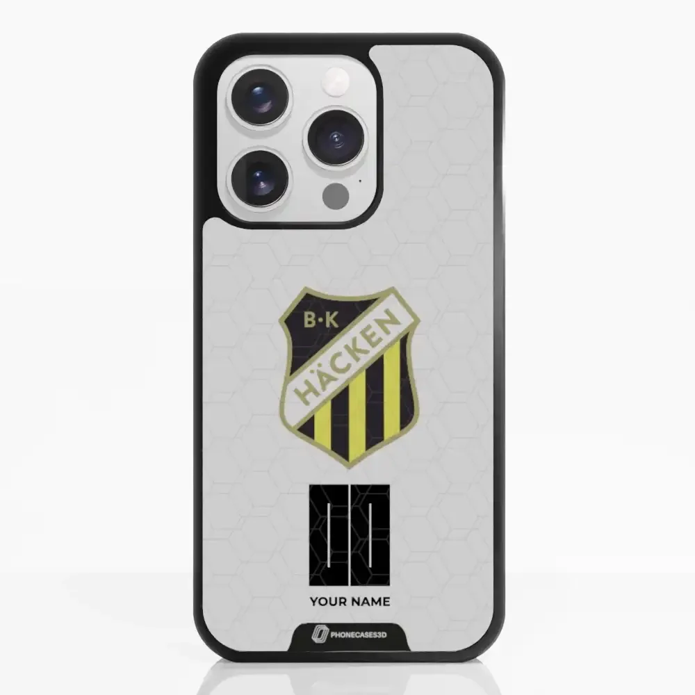 BK Häcken Official 3D Phone Case White + Name - Image 18